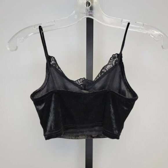 SHEIN Velvet Crop  Top - Picture 3 of 5